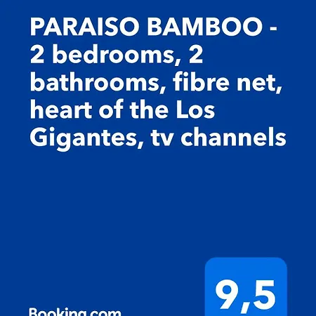 Διαμέρισμα Paraiso Bamboo - 2 Bedrooms, 2 Bathrooms, Fibre Net, Heart Of The Gigantes, Tv Channels